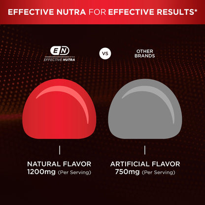 EFFECTIVE NUTRA Berberine Gummies with Ceylon Cinnamon | Sugar-Free Supplement 1200mg for Blood Sugar Support, Heart Health, Energy | 45-Day Supply, Natural Berry Flavor, Made in USA (90 Count)