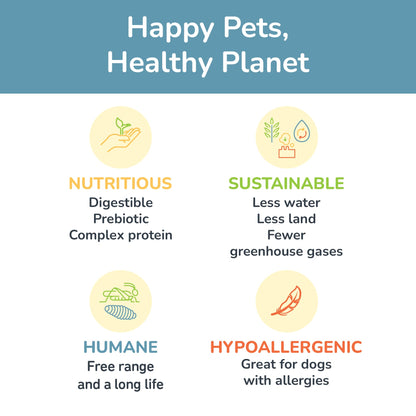 Jiminy's Chewy Training Treats for Dogs, Low Calorie, Hypoallergenic Insect Protein, Made in USA
