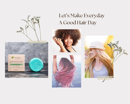 Aspen Kay Naturals Peppermint & Rosemary Shampoo Bar for Thinning Hair - Volumizing & Strengthening Argan Oil Shampoo for All Hair Types, Paraben & Sulfate Free, Made in USA - (2 pack)