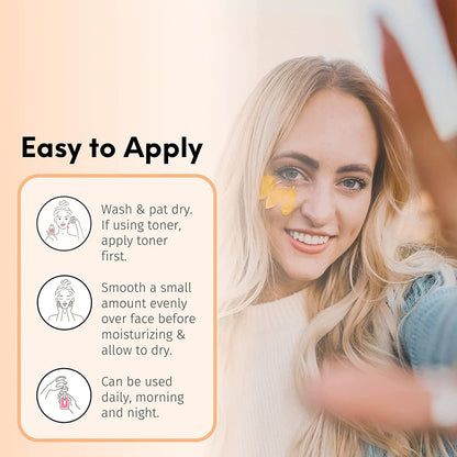 LilyAna Naturals Retinol Cream Moisturizer 1.7 Oz and Vitamin C Serum 1 Oz Bundle - For Face and Eyes, Men and Women - Daily use for Acne, Anti Wrinkle, Anti Aging, Fades Age Spots and Sun Damage