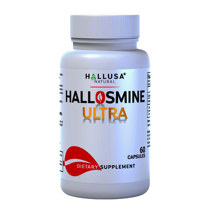 Hallusa Natural Hallosmine Ultra Diosmin 500mg & Hesperidin 150mg – Heavy Legs, Swelling & Vein - Blood Circulation Supplements, 60 Caps