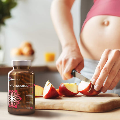 OmniBiotics Myo-Inositol & D-Chiro Inositol Supplement with 40:1 Ratio for Hormone Balance for Women - Women Supplement to Support Reproductive Health & Ovarian Function. Non-GMO - 120 Vegan Capsules