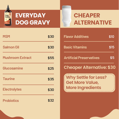 Altira Everyday Dog Gravy Bacon – Premium Wet Dog Food Gravy Toppers for Dry Food – Tasty & Nutritious Dogs Gravy with Essential Vitamins and Supplements – Hip and Joint Supplement