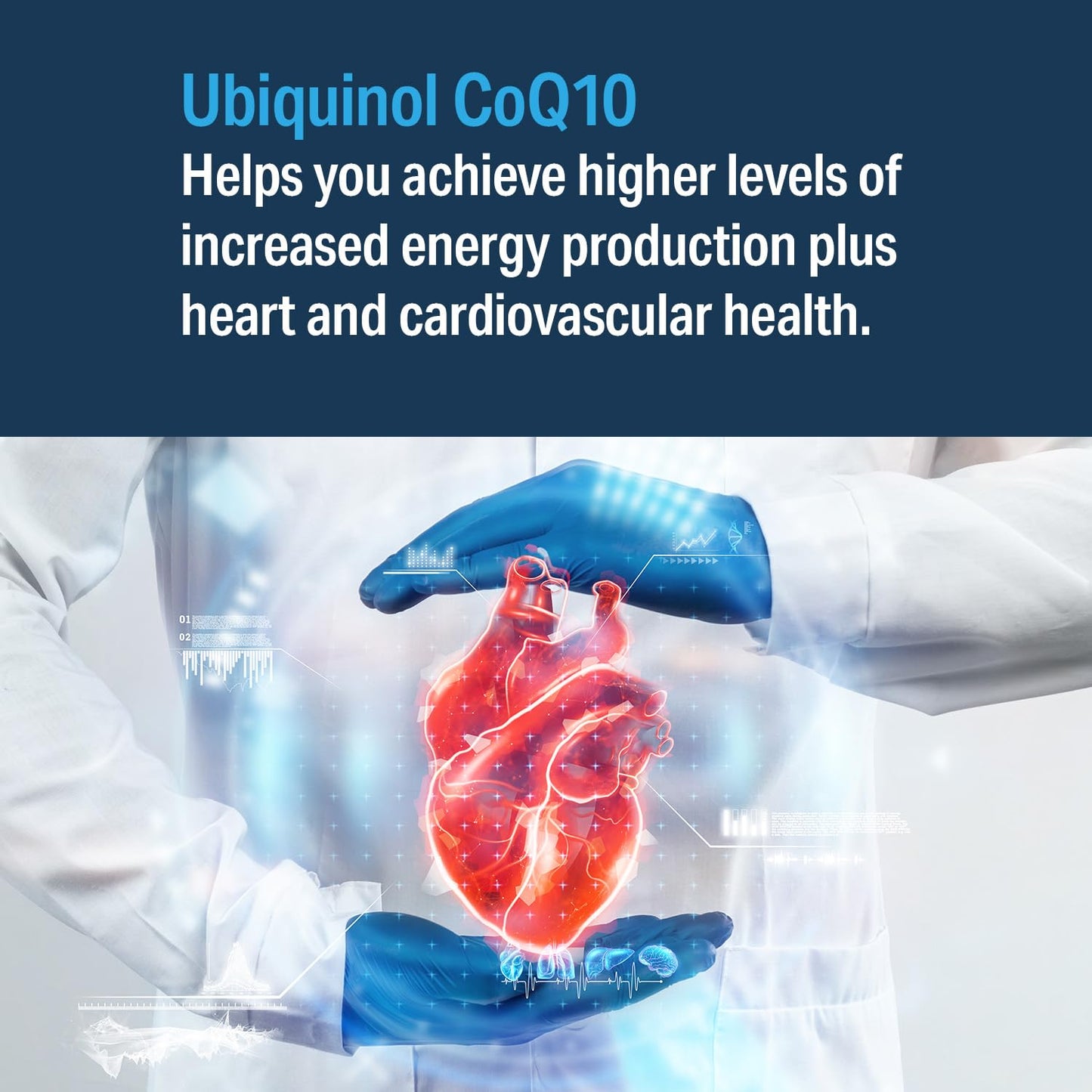 Advanced Bionutritionals Ubiquinol CoQ10, Increased Energy Production, Natural Antioxidant Supplement, Manufactured in The USA, 30 Softgel