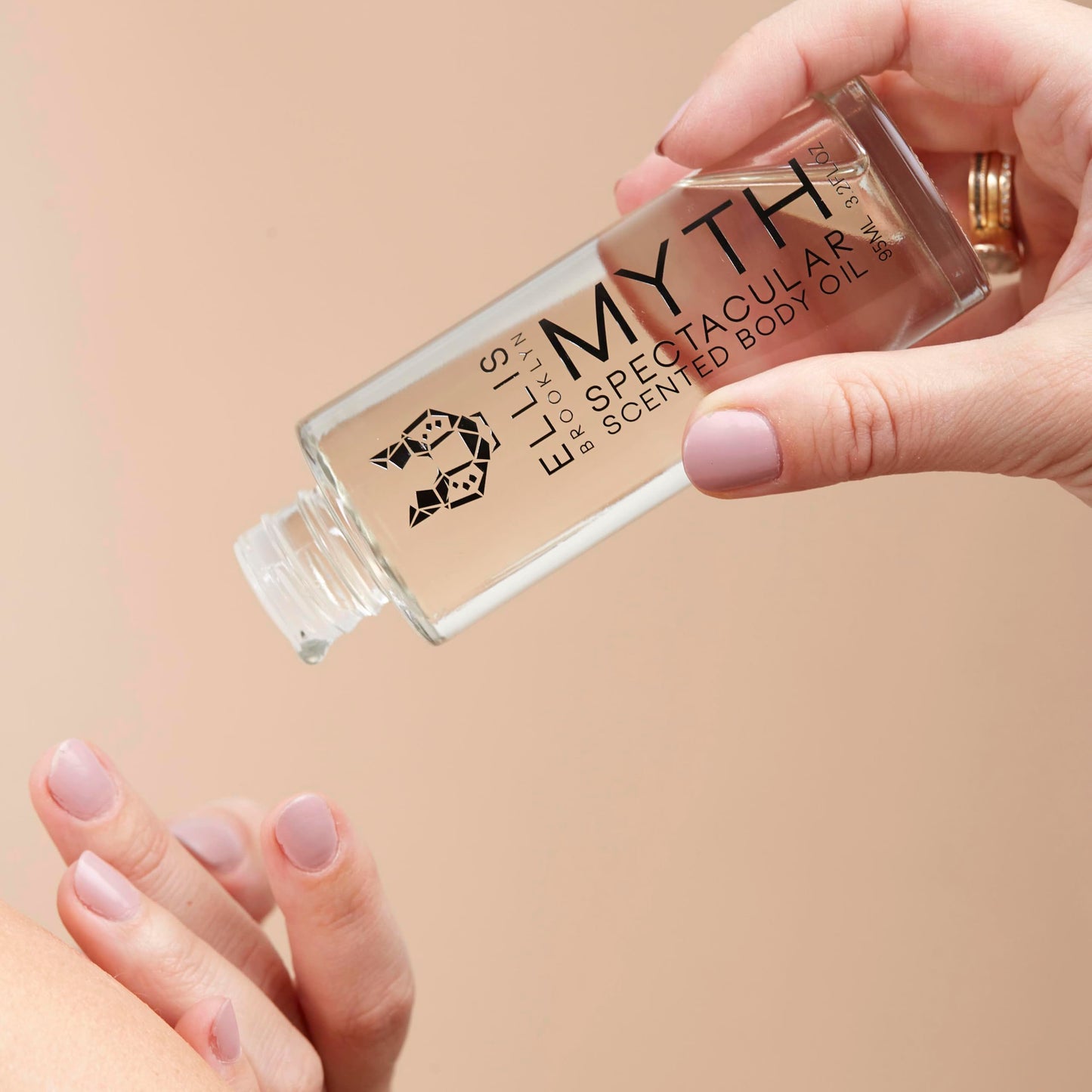 Ellis Brooklyn Myth Body Oil - Scented Body Oils for Women, Fragrance Body Oil for Women, Bergamot & Jasmine, Cedarwood Musk Oil, 3.2 Fl Oz