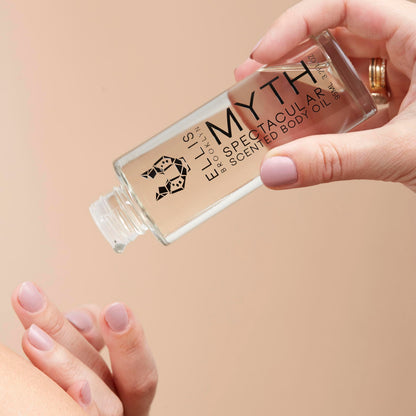 Ellis Brooklyn Myth Body Oil - Scented Body Oils for Women, Fragrance Body Oil for Women, Bergamot & Jasmine, Cedarwood Musk Oil, 3.2 Fl Oz