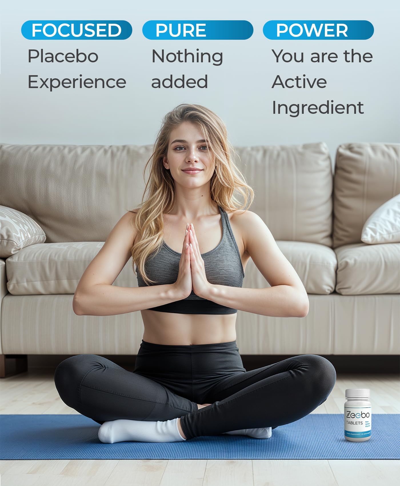 Zeebo Placebo Pills - Choose Tablet or Capsule Form (Tablets)