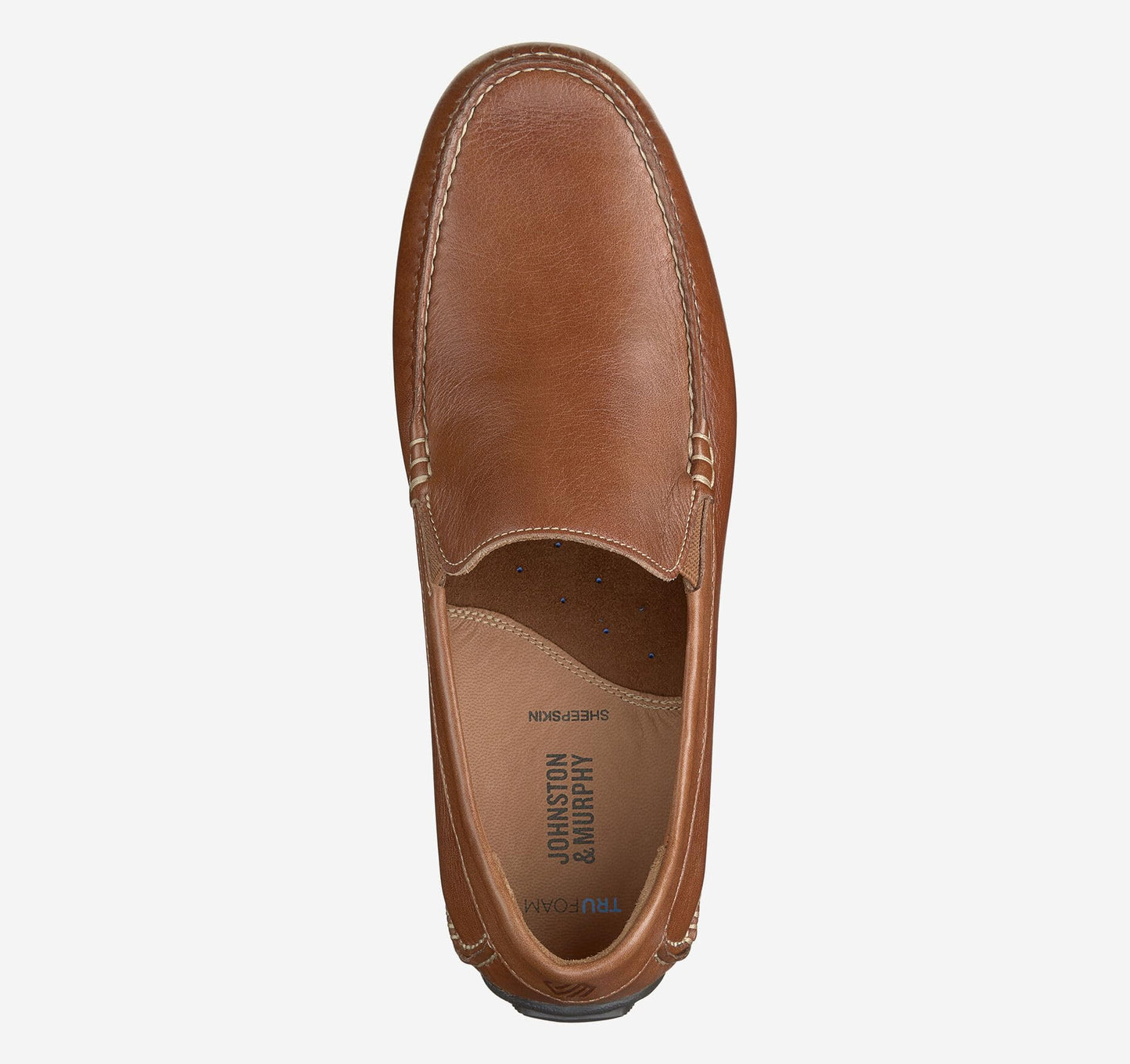 Johnston & Murphy Cort Moc Venetian Tan Full Grain 10.5M US