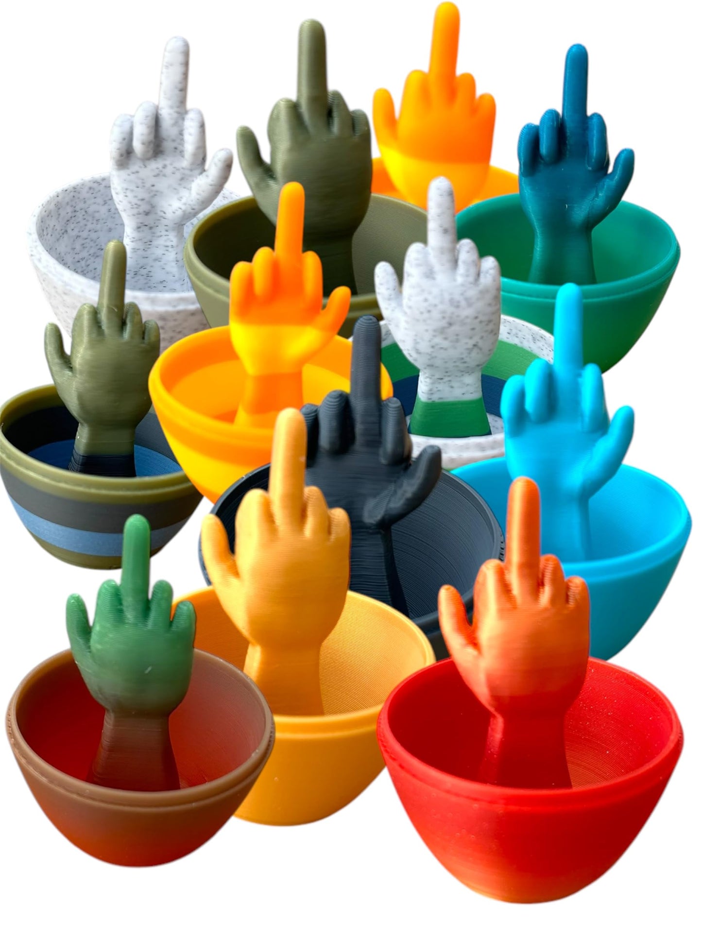 12 Pack of Middle Finger Easter Egg, Easter Gifts for Adults, Multicolored and Unique Designs, Perfect for Adult Easter Basket and Adult Easter Gifts