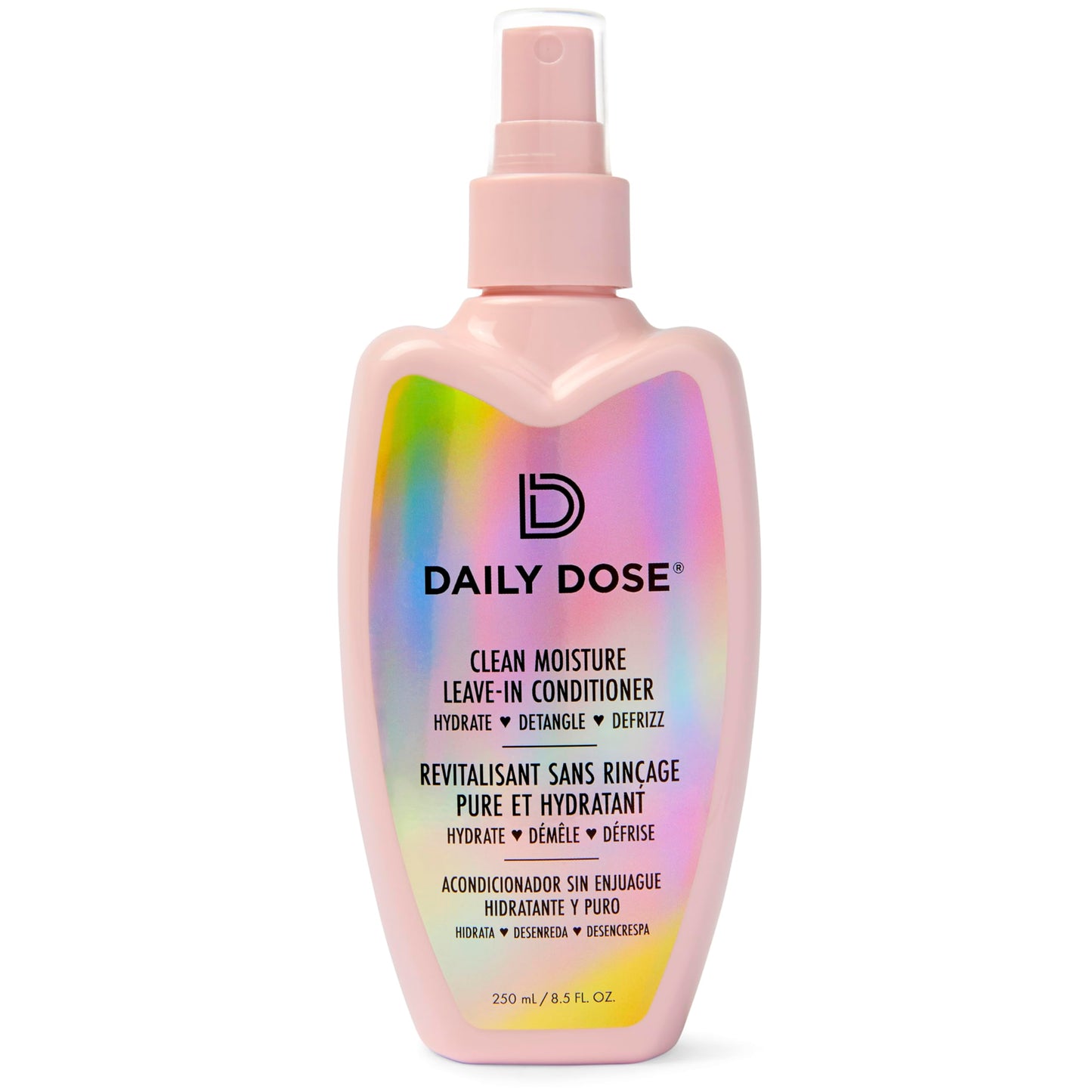 DAILY DOSE Effortless Detangler Spray & Leave In Conditioner for Dry, Damaged, & Frizzy Hair. Instantly Softens, Smooths & Adds Shine. For Kids & Adults. Award-winning, Vegan, Sulfate-Free, Color Safe