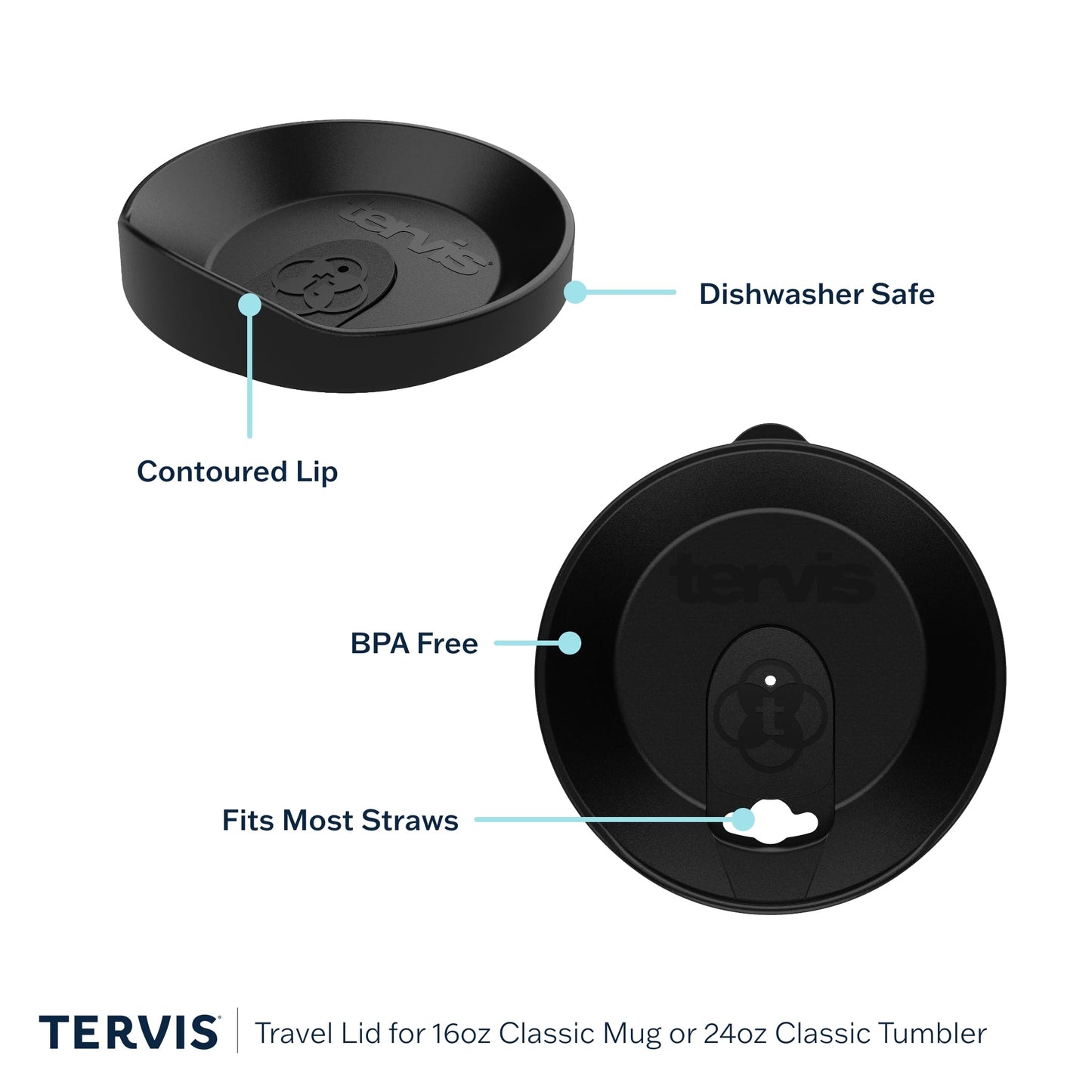 Tervis Peanuts Christmas Collage Made in USA Double Walled Insulated Tumbler Travel Cup Keeps Drinks Cold & Hot, 24oz, Classic