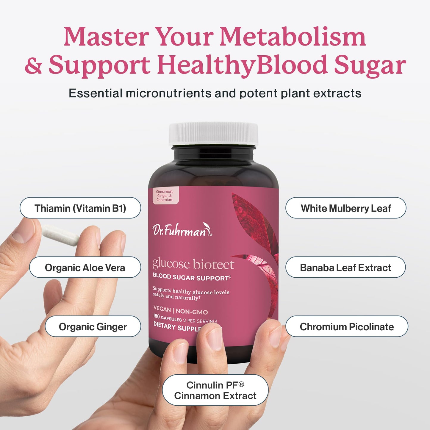 Dr. Fuhrman Glucose Biotect Natural Blood Sugar Support 180 Capsules