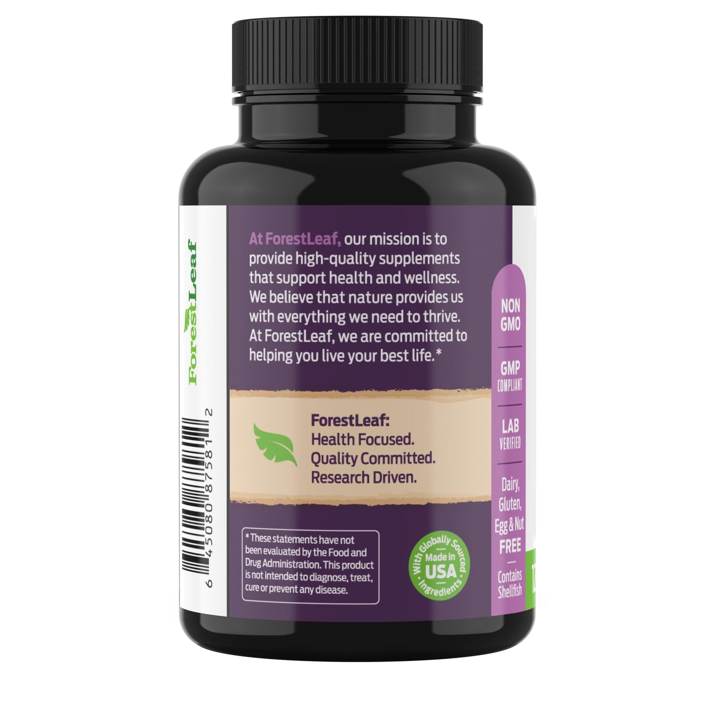 Glucosamine Chondroitin MSM Complex Supplement - Triple Strength 1200mg Joint Support Supplement for Women & Men with Turmeric, Hyaluronic Acid and Bromelain for Muscle Flexibility - 120 Caps