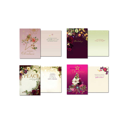 Leanin' Tree - Made In USA - A Holiday Formal Affaire by Lara Skinner - Pack of 20 Boxed Christmas Cards with Envelopes Merry Christmas Cards 2025 Bulk, Perfect for Sending Xmas Holiday Greetings