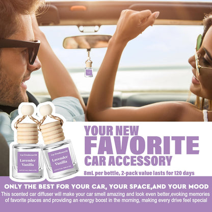 Car Air Freshener Hanging, Car Essential Oil Diffuser, Cute Car Air Freshener, Car Fresheners Long Lasting, Air Fresheners for Women, Air Freshener Diffuser, Made in USA