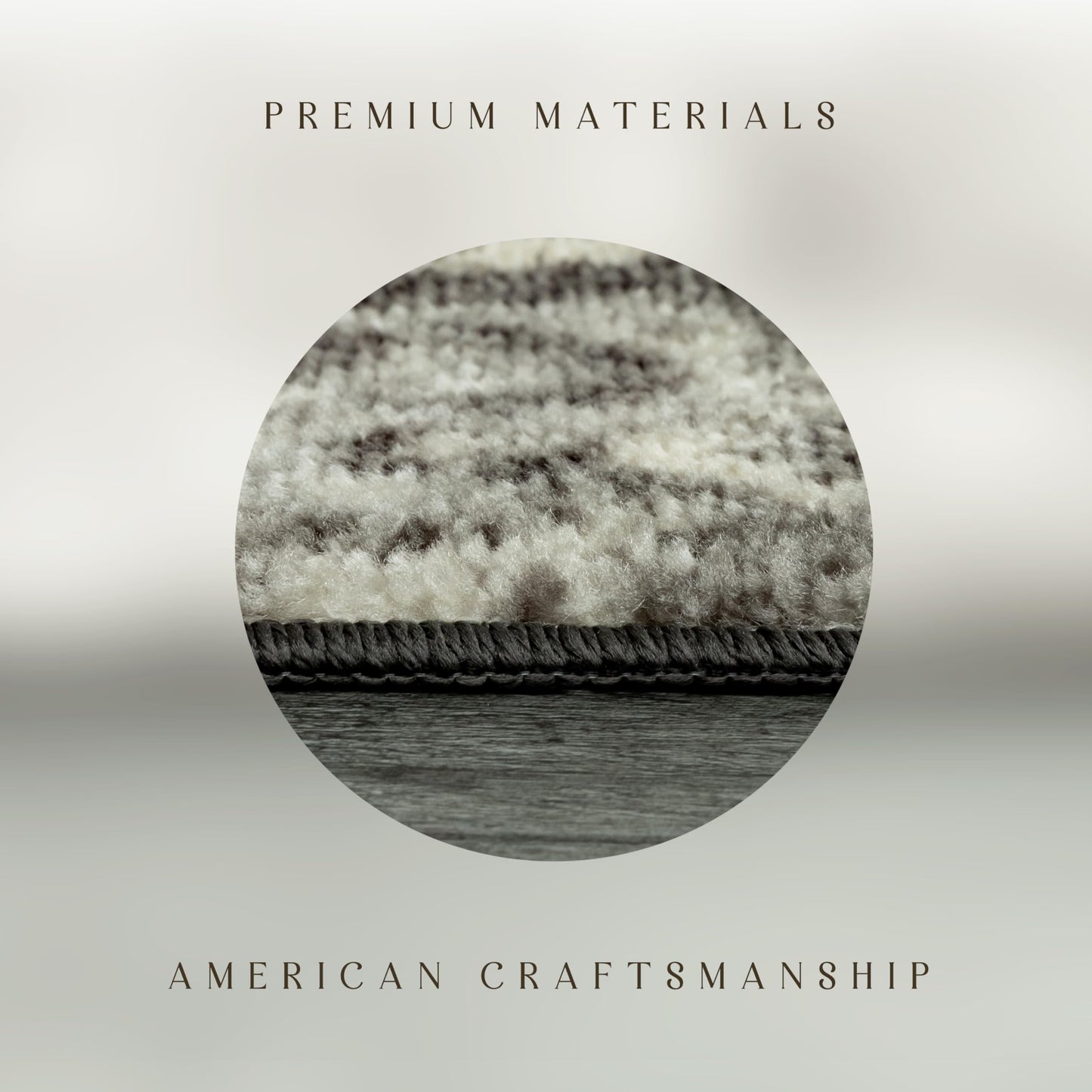 Maples Rugs Vivian Medallion Runner Rug - Made in USA - Washable, Non Slip, Indoor Carpet for Home, 1'8 x 5', Grey