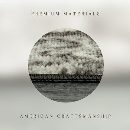 Maples Rugs Vivian Medallion Runner Rug - Made in USA - Washable, Non Slip, Indoor Carpet for Home, 1'8 x 5', Grey