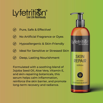 Lyfetrition skin repair serum | 12 oz Large Bottle | Repair Acne, Allergies and Sunburn | Skin Repair Serum for Men and Women | Skin Repair Serum for All Skin Types