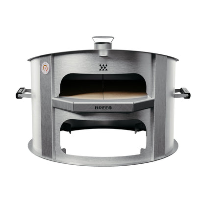 Live-Fire Pizza Oven (Stainless Steel) | 27.5 Inch | Made in the USA | Make Profressional Pizzas in Your Backyard | Compatible W/X Series 24 & 30 Fire Pits | Portable Pizza Oven