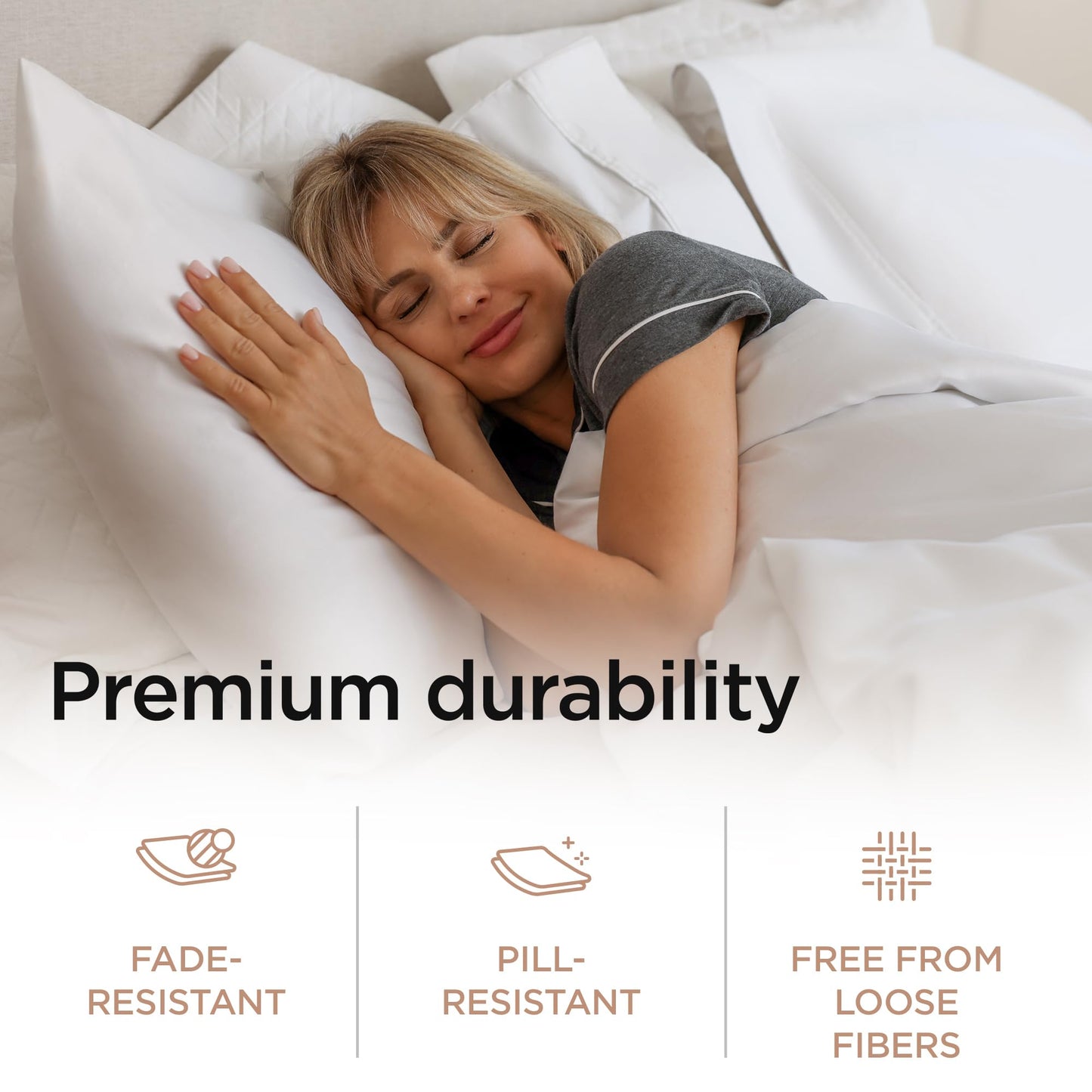 Threadmill Supima Cotton Sheets Queen | 656 Thread Count Queen Sheets for Queen Mattress | 4 Piece Luxury Bed Sheet | Sateen Weave Hotel Quality Sheet with Elasticized Deep Pocket| White Sheet