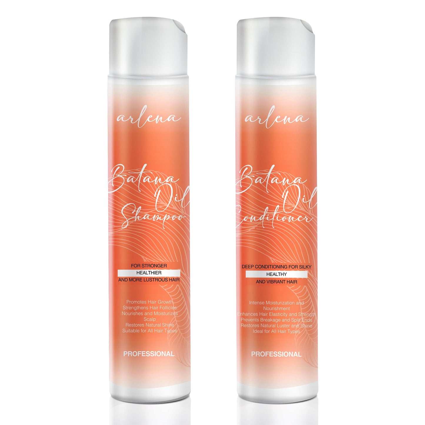 Arlena Batana Oil Shampoo and Conditioner Set - Made in USA - Promotes Hair Growth, Deep Conditioning, Nourishing & Moisturizing for Silky, Healthy, Lustrous Hair - Ideal for All Hair Types