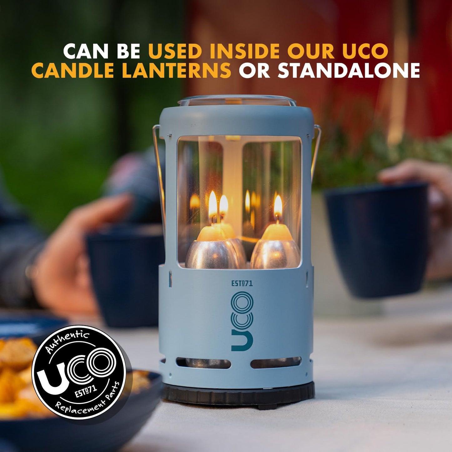 UCO 18-Hour Natural Beeswax Long-Burning Candles for UCO Candle Lanterns and Emergency Preparedness