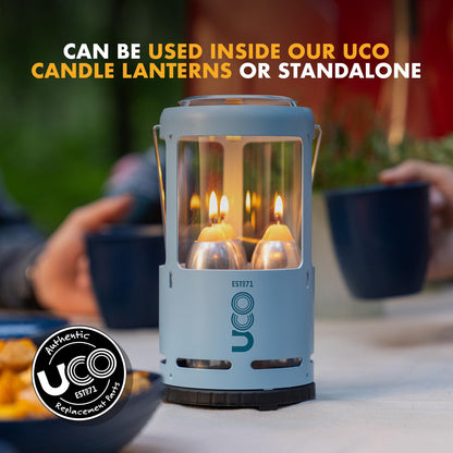 UCO 18-Hour Natural Beeswax Long-Burning Candles for UCO Candle Lanterns and Emergency Preparedness