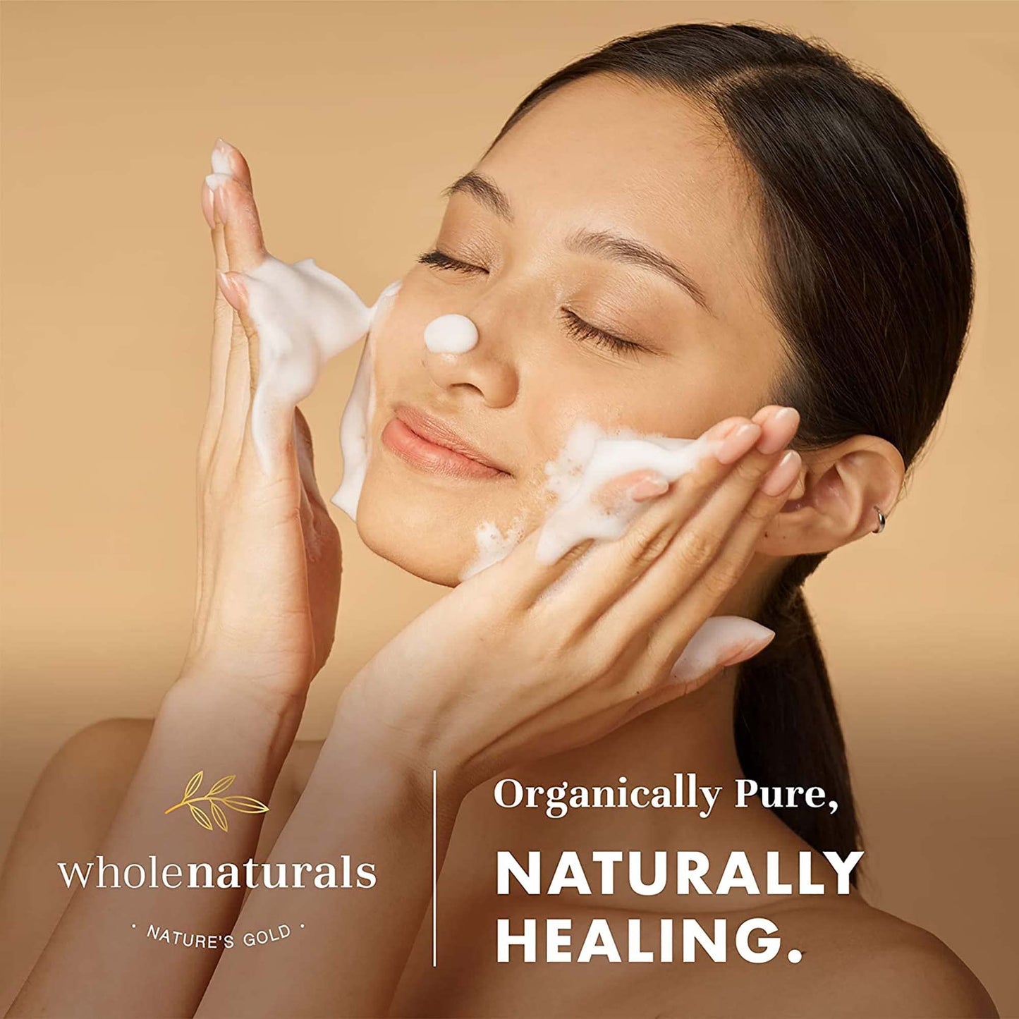 WHOLENATURALS Pure Castile Soap Liquid, EWG Verified & Certified Palm Oil Free Unscented, Natural, Mild & Gentle Non-gmo & Vegan - Organic Body Wash, Laundry, Pet/Dog and Baby Soap - 64 Fl Oz