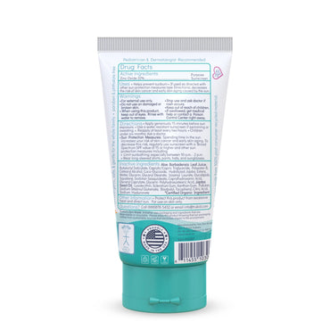 TruKid Easy On Mineral Sunscreen SPF 50 - All Natural Kids & Baby Sunscreen for Face & Body, Non-Toxic Zinc Oxide Sunblock Protection for Sensitive Skin, Unscented, FSA Eligible, Travel Size 3.4oz