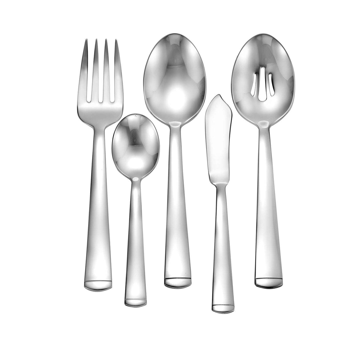 Liberty Tabletop Lexington 45 piece 18/10 Flatware Set Service for 8, Includes Serving Pieces Made in USA