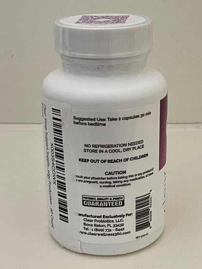 Clear Probiotics Sleep Supplement with Holy Basil & Magnesium