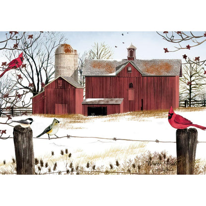 Leanin' Tree - Made In USA - Country Charm - Pack of 20 Boxed Christmas Cards with Envelopes Merry Christmas Cards 2025 Bulk, Perfect for Sending Xmas Holiday Greetings