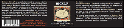 Bickmore Leather Conditioner, Scratch Repair Bick LP - Heavy Duty LP Leather Preservative | Leather Protector, Softener and Restorer Balm for Dry, Cracked, and Scratched Leather | Made in USA