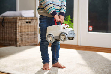 Green Toys Ambulance & Doctor's Kit Red/Blue FFP 10 Piece Pretend Play,Motor Skills,Language & Communication Kids Role Play Toy Vehicle. No BPA,phthalates,PVC,Dishwasher Safe,Recycled Plastic,USA Made