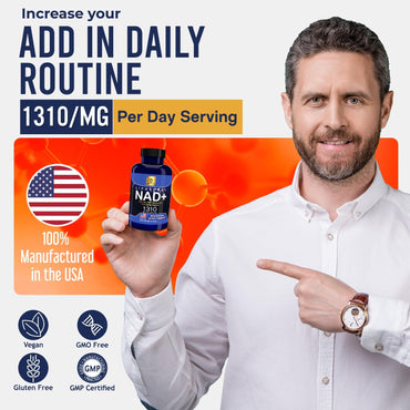 YAM Health Liposomal NAD Nicotinamide Riboside Equivalent with Trans-Resveratrol 300mg, Premium Halal NAD Supplement for Energy Metabolism, DNA Repair and Longevity, Vegan, Non-GMO (60 Count)