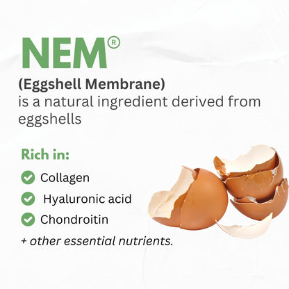 Turmeric Curcumin 95% Extract & Collagen Capsules - NEM Promotes Knee Comfort & Flexibility - Eggshell Membrane w Naturally Occurring Glucosamine Chondroitin Hyaluronic Acid- Made in USA