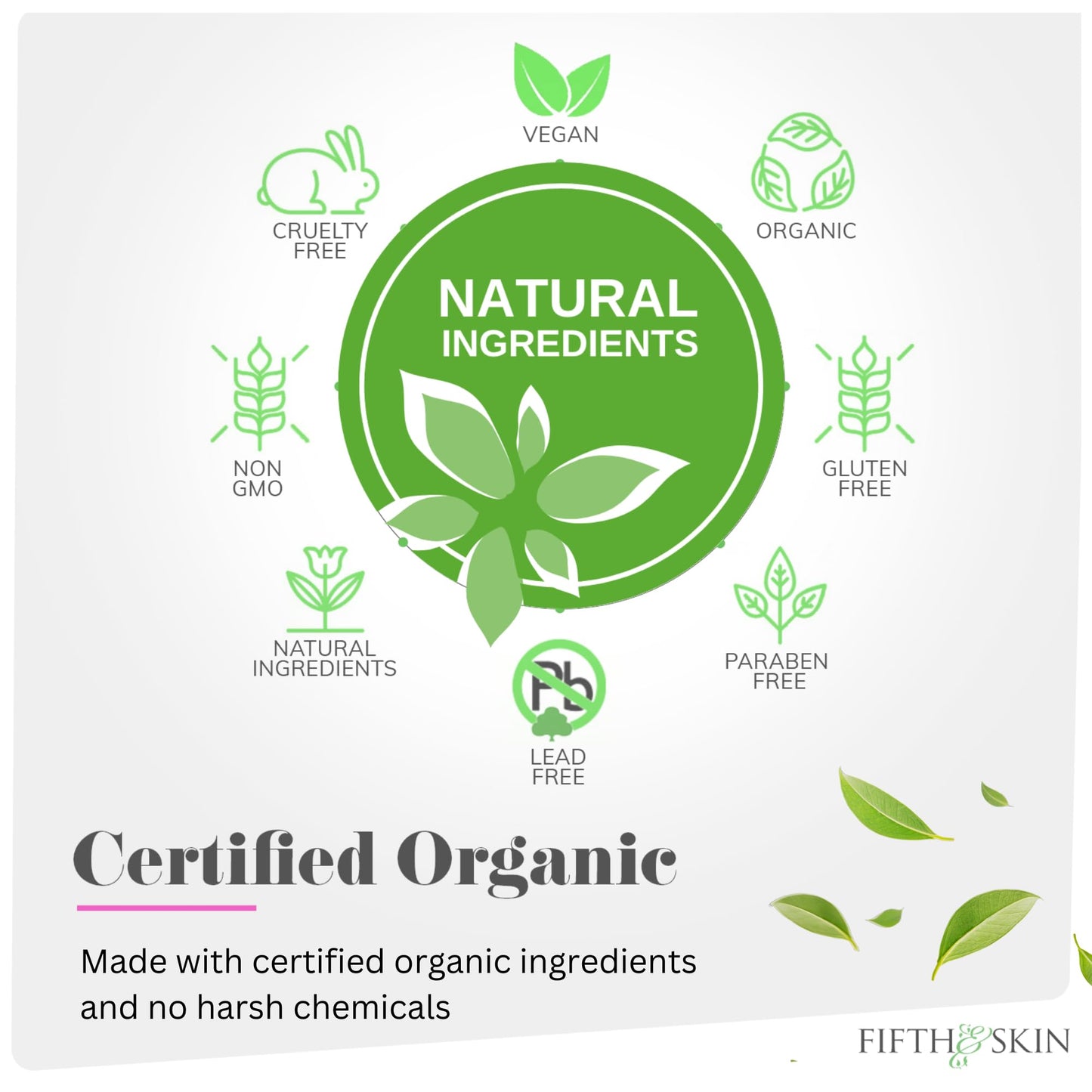 Fifth & Skin Super Fruits Age Defying FACE CREAM - Made in USA - Face Whip (2 oz.) Organic Moisturizer: Dry, Oily or Sensitive Skin – Firm, Minimize Fine Lines & Help Fade Age Spots