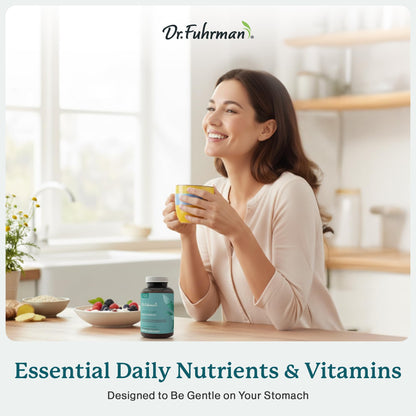 Dr. Fuhrman 2 Month Supply Multivitamin for All + D3 Vitamin for Immune Support | Vegan Formula Womens Multivitamin with B12 & Zinc | Whole Food multivitamin with 17 Fruits & Veggies