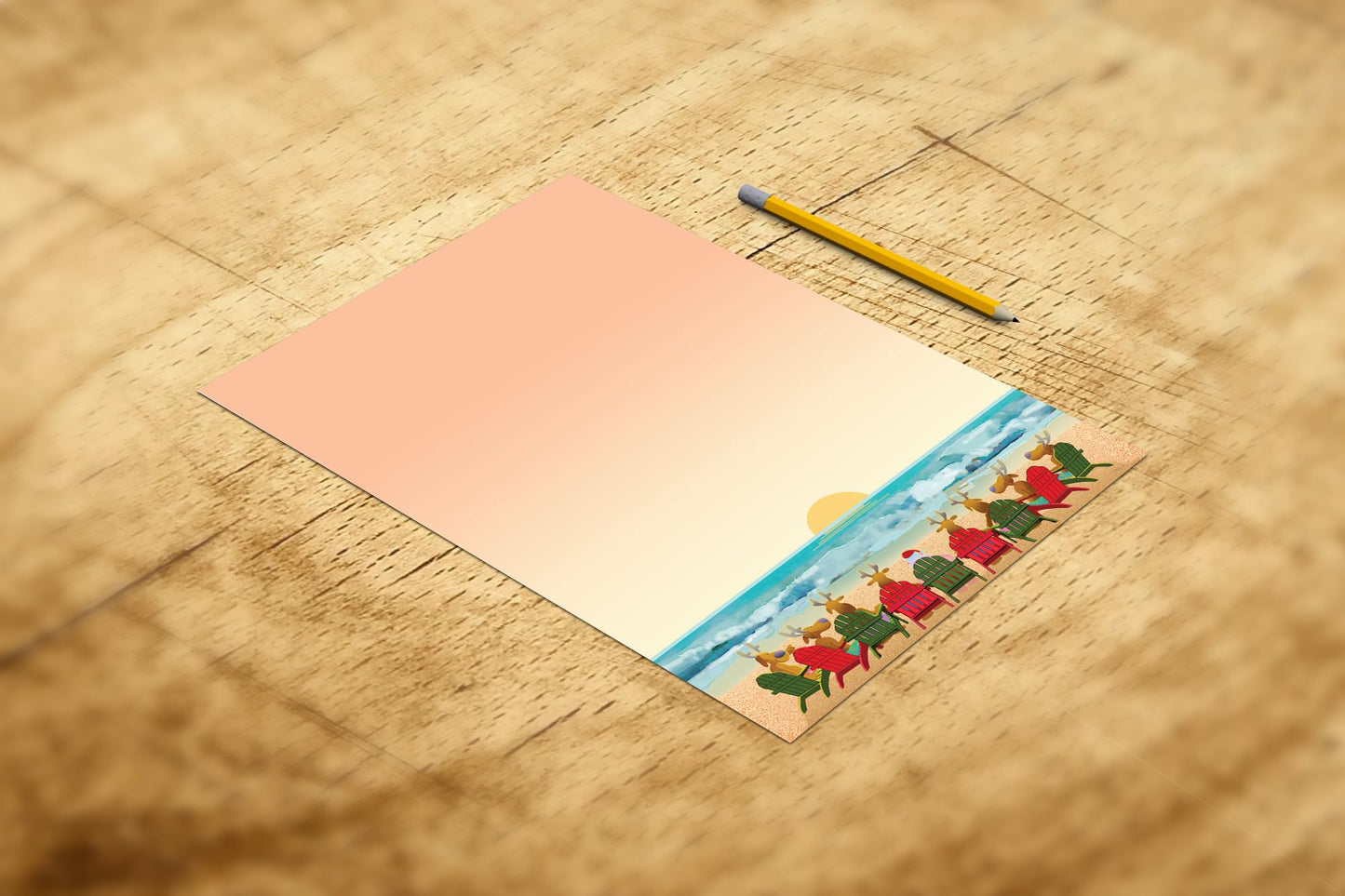 Stonehouse Collection Holiday Beach Sunset To Do List Notepad with Magnet - 8.5" x 5.5" - USA Made- Christmas Notepad 50 Sheets - Made in USA - Grocery, Shopping, Daily Tasks List