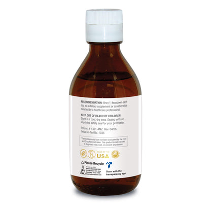 Biotics Research Biomega 3 Liquid™ Highly Concentrated Omega 3 Fish Oil Liquid, Sustainably Sourced, Traceable, Pure 2490 mg of EPA DHA Omega 3 Fatty Acids per TSP 1040 mg DHA 7 Fl Ounces 200ml 40 SVG