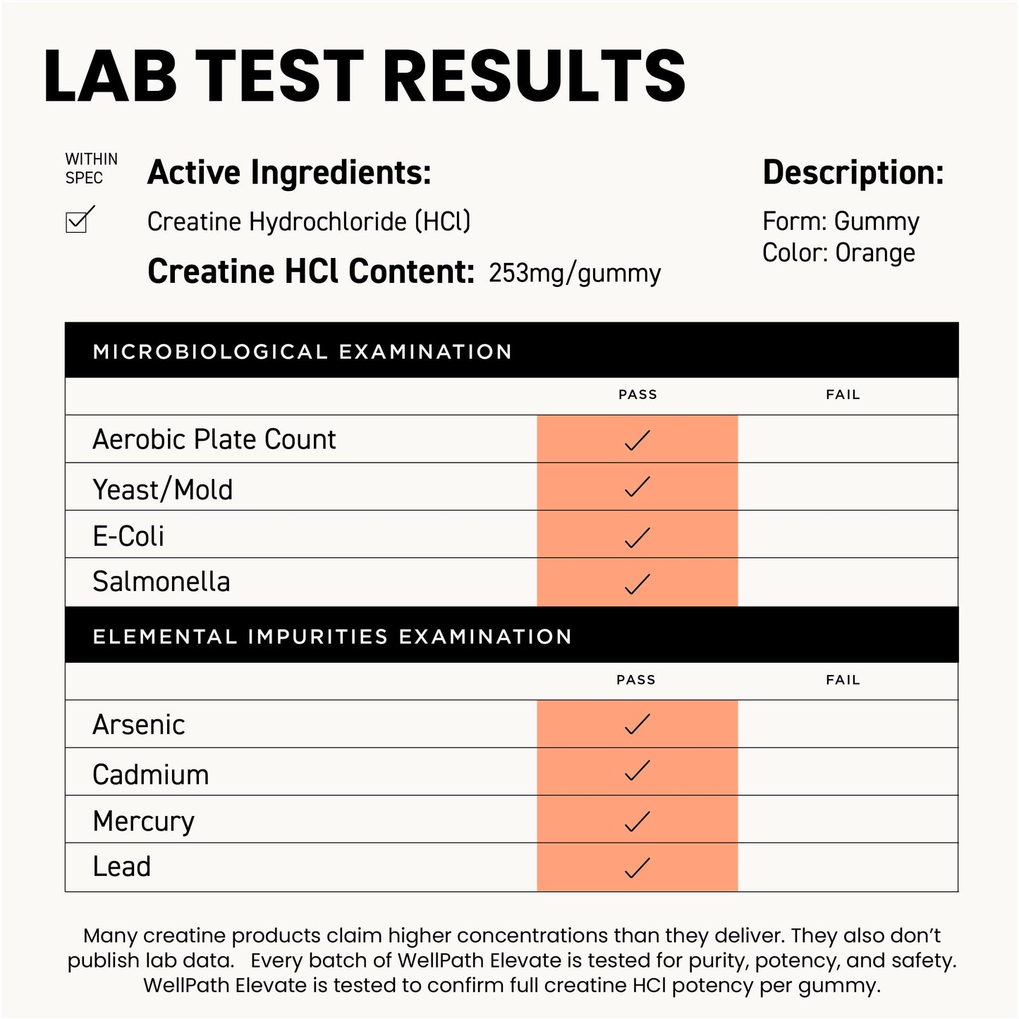 WellPath Creatine HCl Gummies 750mg – Chewable Creatine Gummies for Women and Men – 5g Creatine Monohydrate Equivalent - Cognitive & Performance Support – Vegan, Non-GMO, 90ct, Peach Yuzu Flavor