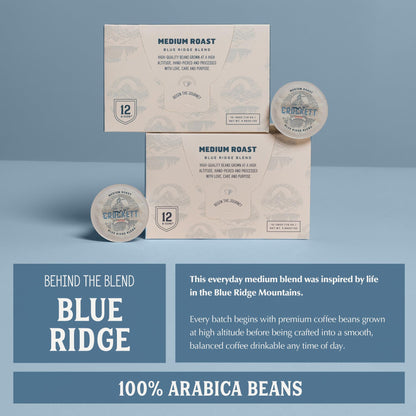 Crockett K Cups Coffee – Smooth Medium Roast Coffee Pods with Balanced Flavor, Clean Finish & All Day Energy – Convenient Single Serve for Reliable Brewing & Rich American-Made Taste