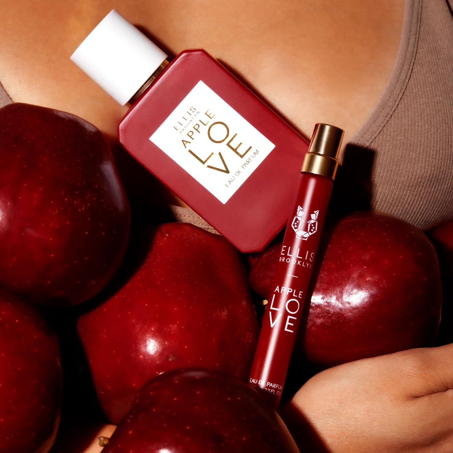 Ellis Brooklyn APPLE LOVE Eau De Parfum - Gourmand Perfume For Women with Red Apple, Plum Blossom, & Sandalwood, Vegan Perfume Made In The USA