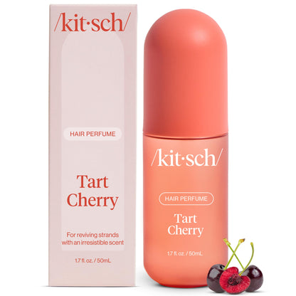 Kitsch Tart Cherry Hair Perfume for Women - Hair Spray & Body Mist - Clean, Deodorizing & Patented Odor-Eliminating Technology - Freshen Hair, Body & Pillows - Fruity Gourmand Scent & Vanilla - 50ml