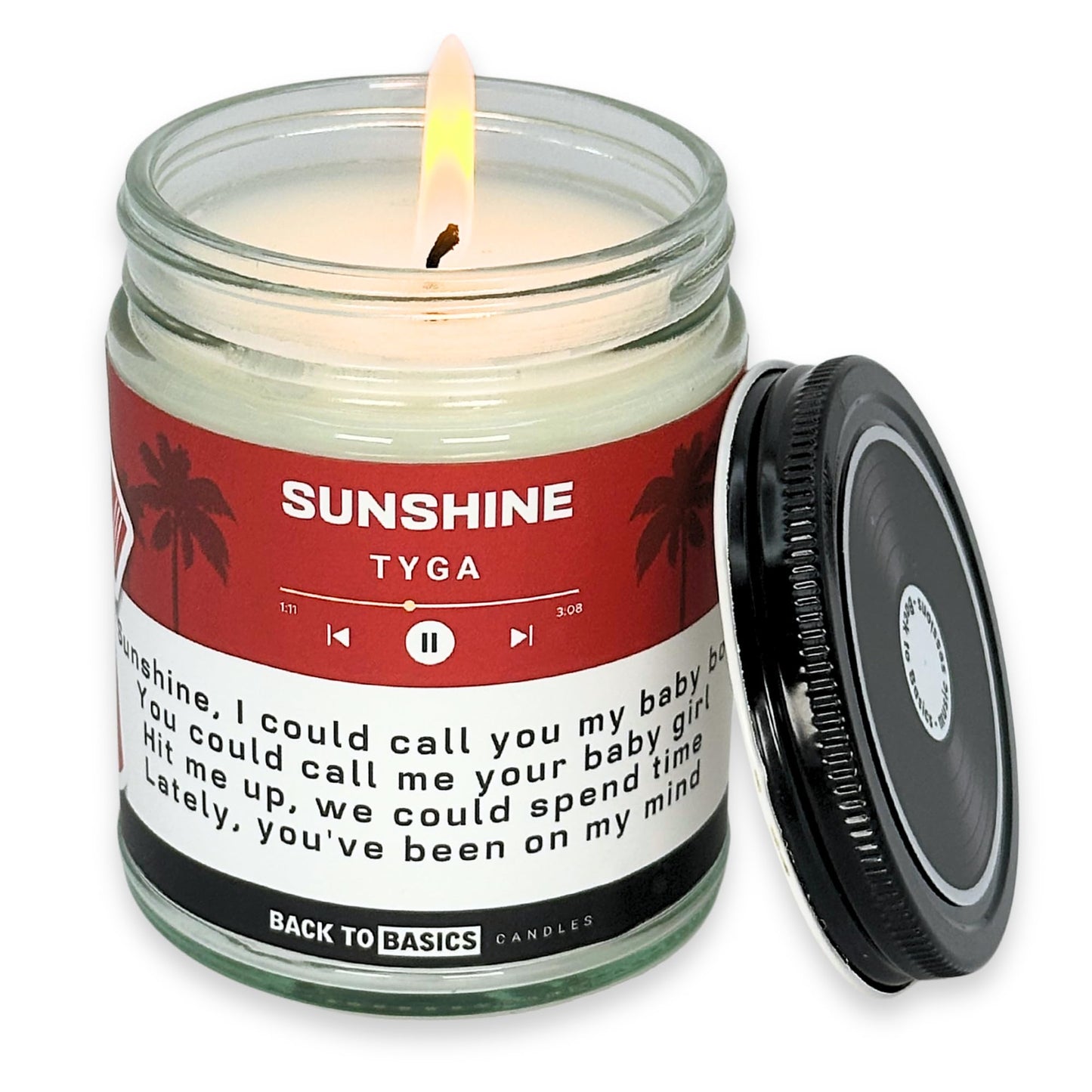 Back to Basics Candles | Sunshine - 9oz Soy Wax Lavender Scented Candle for Home Decor, Birthday Gifts for Women, Men, Best Friend | Relaxing Aromatherapy Made in USA
