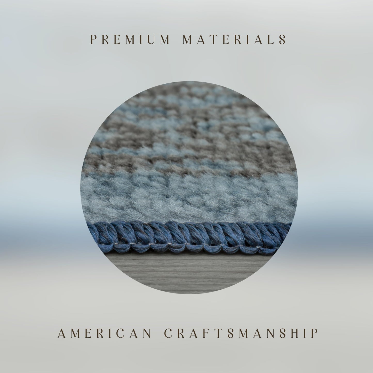 Maples Rugs Pelham Vintage Kitchen Rugs Non Skid Washable Accent Area Carpet [Made in USA], 1'8 x 2'10, Navy/Grey