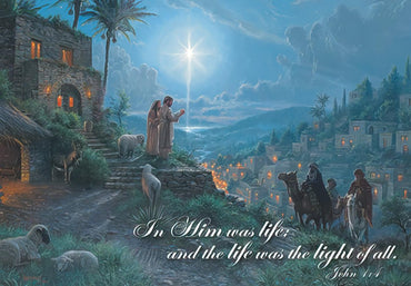 Leanin' Tree - Made In USA - 20 Religious Christmas Cards Boxed with Envelopes, Merry Christmas Cards 2025, Send Heartfelt Messages for the Season of Faith and Joy