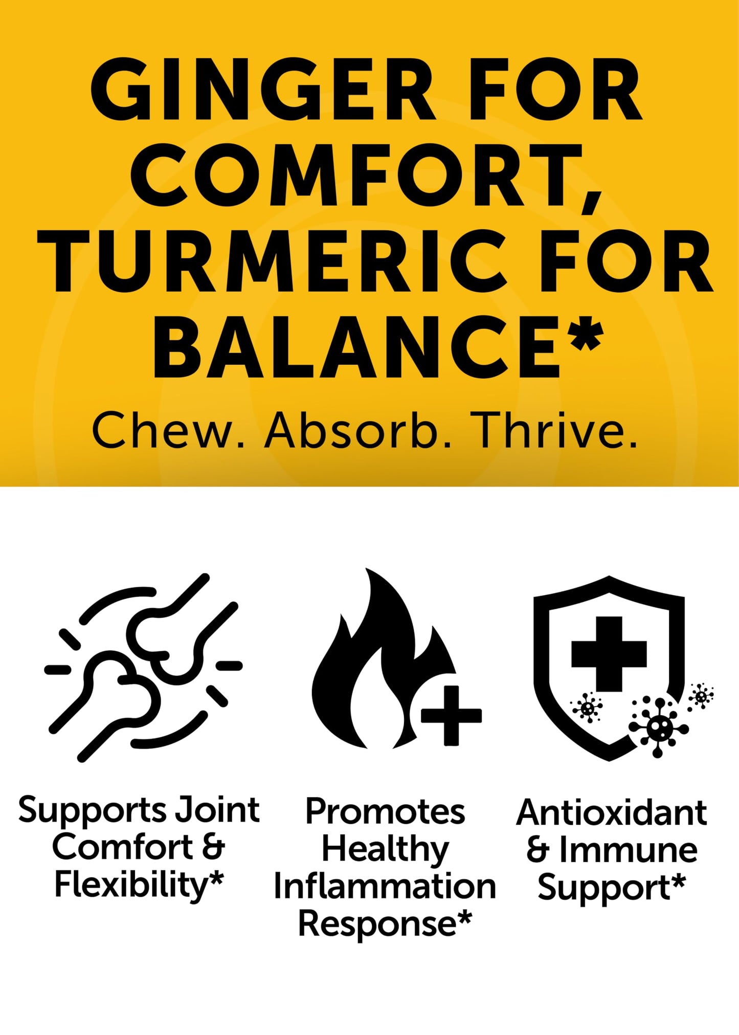 Lunakai USA Made Turmeric Gummies with Ginger & BioPerine – High Absorption Turmeric and Ginger Supplement for Inflammation, Joint & Immune Support, 60ct