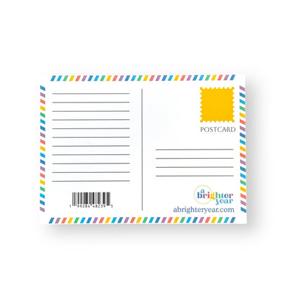 A Brighter Year Color Your Own Postcard - Nevada State - 5"x 7", Premium Quality, Sturdy Cardstock, Sized for Mailing, Illustrations - Stress & Anxiety Relief