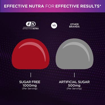 EFFECTIVE NUTRA Milk Thistle Gummies | Sugar-Free Milk Thistle Extract 1000mg for Liver Detox & Antioxidant Support | Vegan, Gluten-Free| 45-Day Supply, Natural Berry Flavor, Made in USA (90 Count)